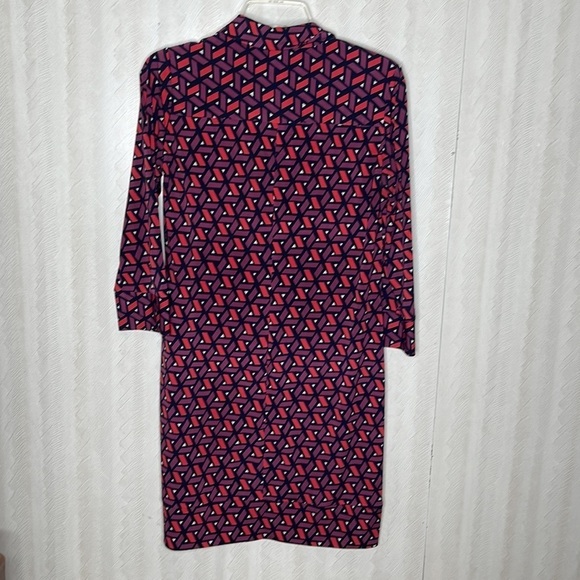 DONNA MORGAN Long Sleeve Pattern Blouse Size 4 - Picture 3 of 4